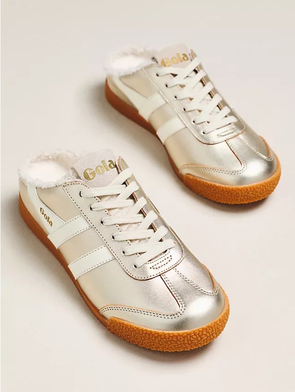 GOLA EXCLUSIVE ELAN COZY SHEARLING-LINED MULE SNEAKERS